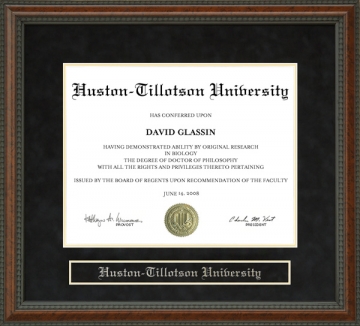 Huston-Tillotson University (HT) Diploma Frame