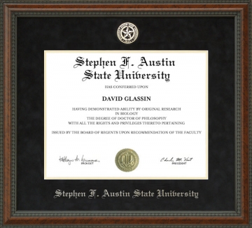 Stephen F. Austin State University (SFA) Classic Diploma Frame with Gold Embossed Mat