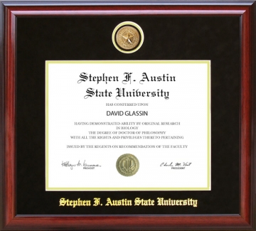 Stephen F. Austin State University (SFA) Diploma Frame with School Medallion