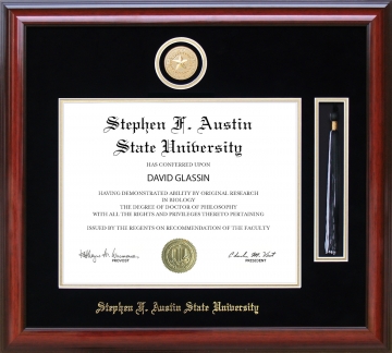 Stephen F. Austin State University (SFA) Tassel Diploma Frame with Medallion