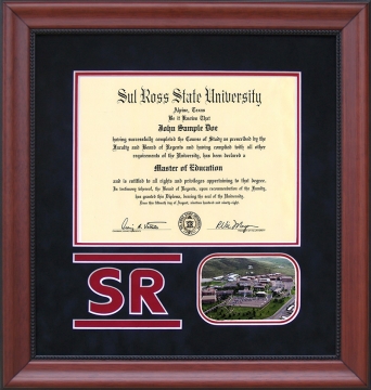 Sul Ross State University (SRSU) Logo Diploma Frame