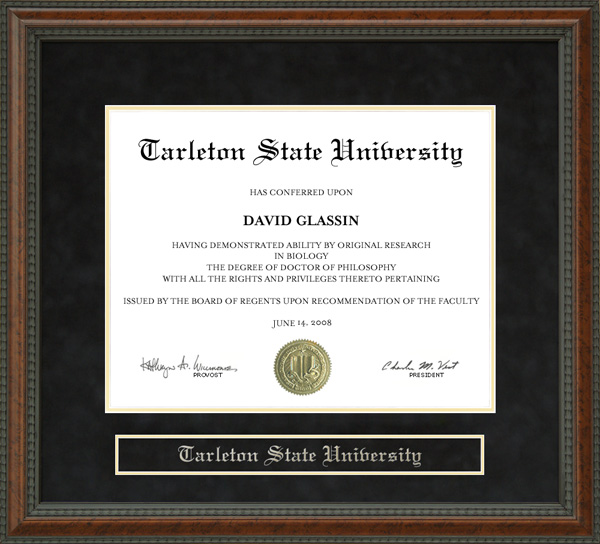 Tarleton State University Diploma Frame by Wordyisms