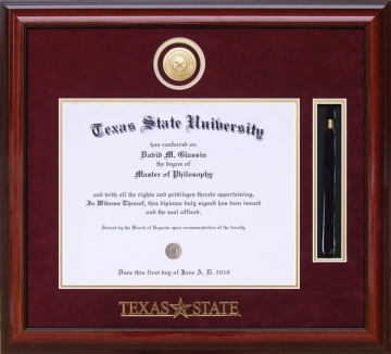 Texas State University Tassel Diploma Frame