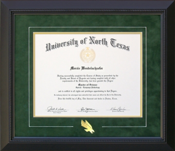 University of North Texas (UNT) Logo Diploma Frame