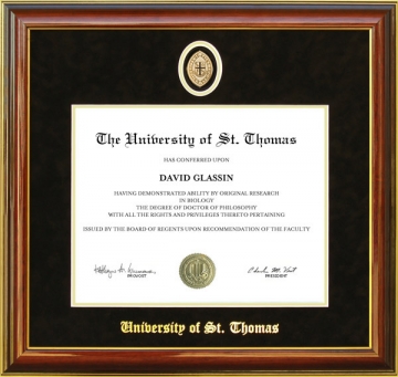 University of St. Thomas (UST) Diploma Frame with School Medallion