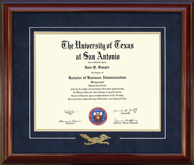 ut-san-antonio-utsa-diploma-frame-with-embossed-rowdy-by-wordyisms