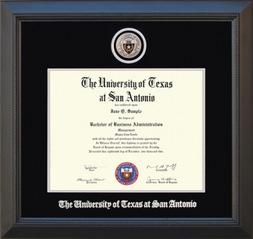 UT San Antonio (UTSA) Diploma Frame with School Medallion