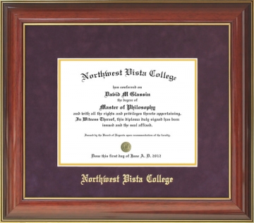 Northwest Vista College (NVC) Diploma Frame