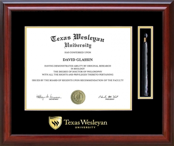 Texas Wesleyan University Tassel Diploma Frame