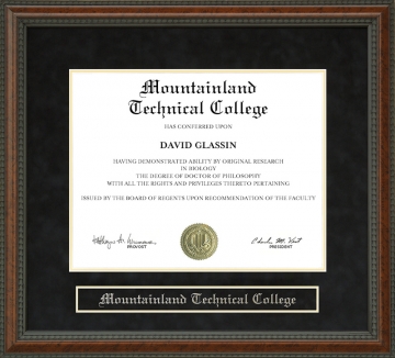 Mountainland Technical College Diploma Frame