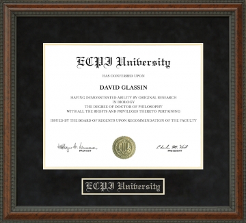 ECPI University Diploma Frame