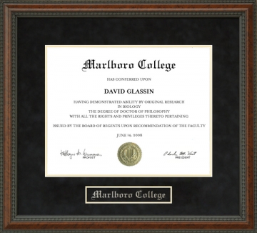 Marlboro College Diploma Frame