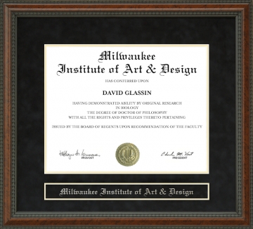 Milwaukee Institute of Art & Design Diploma Frame