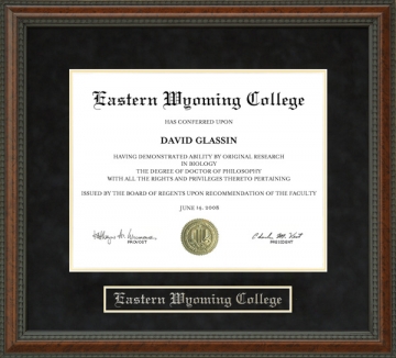 Eastern Wyoming College (EWC) Diploma Frame