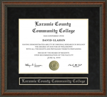 Laramie County Community College (LCCC) Diploma Frame