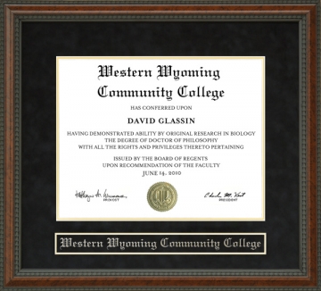 Western Wyoming Community College (WWCC) Diploma Frame